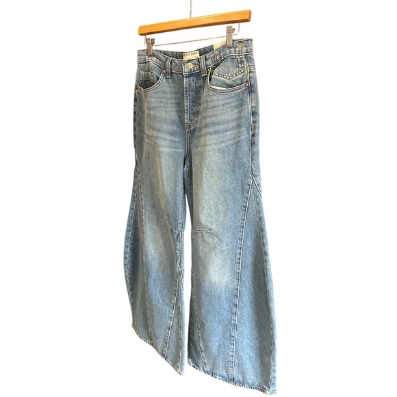 NWT FREE PEOPLE WE THE FREE Eden Slouchy Wide Leg Jeans 26 - Picture 8 of 16